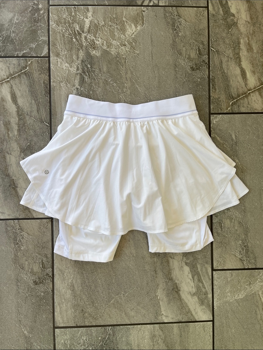 🤍 NWOT Lululemon Court Rival High Rise Tennis Skirt White Size 10